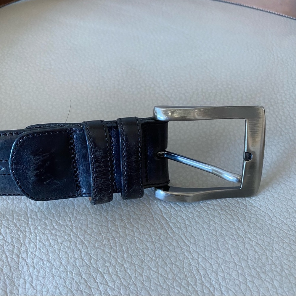 Avventura Made In Italy Men's Brown Leather Belt Size M/42 in